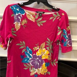 Ralph Lauren Floral Pink Top